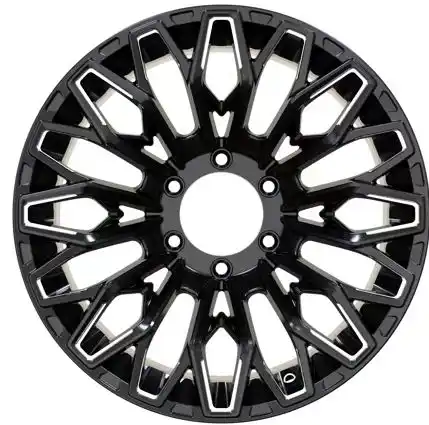 Style 2:Front view of offroad cast aluminum alloy wheels 17-26 inch pcd6x139.7 for pickup suv