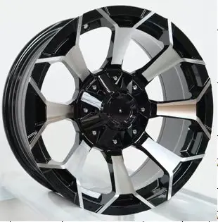 Style 3:Left view of offroad cast aluminum alloy wheels 17-26 inch pcd6x139.7 for pickup suv
