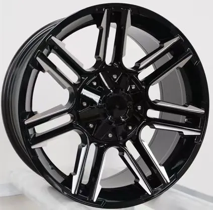 Style 4:Left view of offroad cast aluminum alloy wheels 17-26 inch pcd6x139.7 for pickup suv