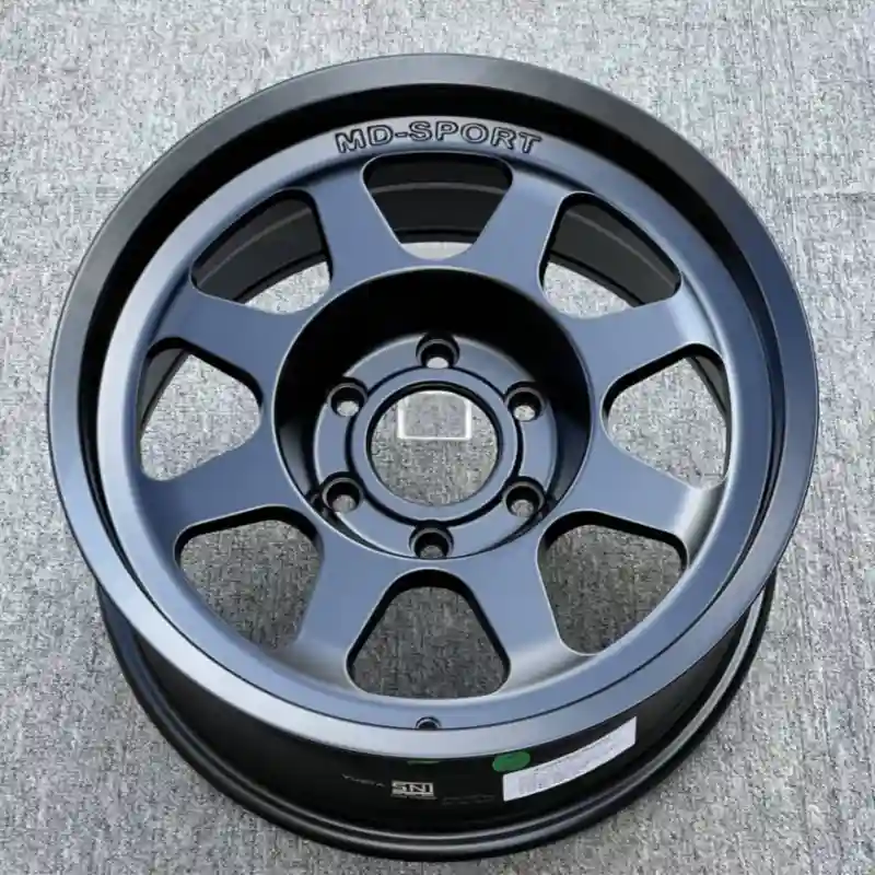 Real photo front view of offroad 4x4 SUV 18inch black wheels for FJ Pajero Runner Isuzu and Tank 300 rims