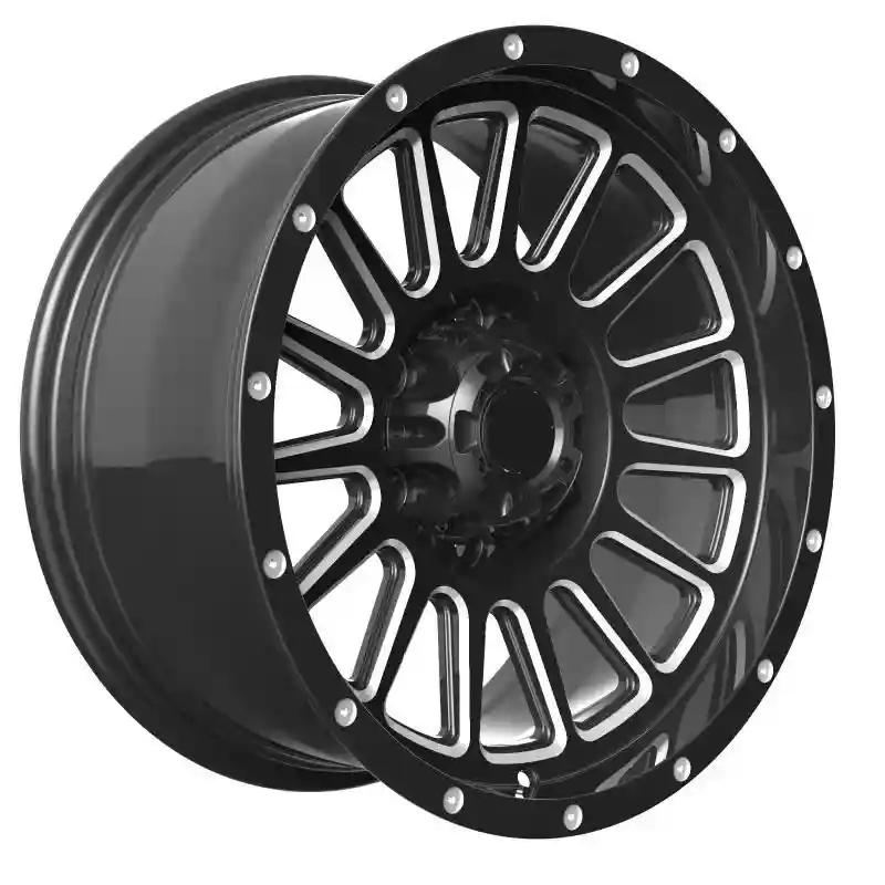 Style 4:Left view of offroad rims 6x120 PCD aluminum alloy black wheels for Subaru Freelander