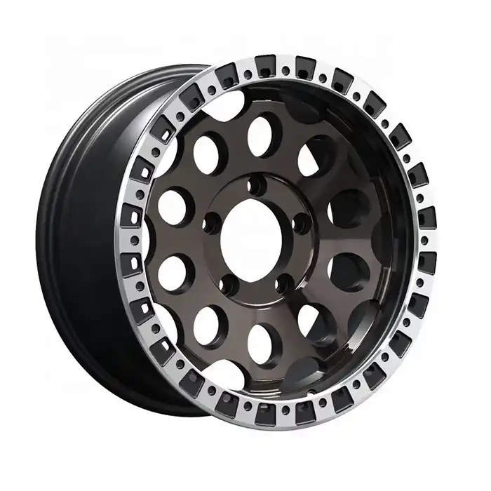 Style1:Left view of customized flow formed 17 18 inch cast aluminum alloy offroad wheels for SUV and pickups