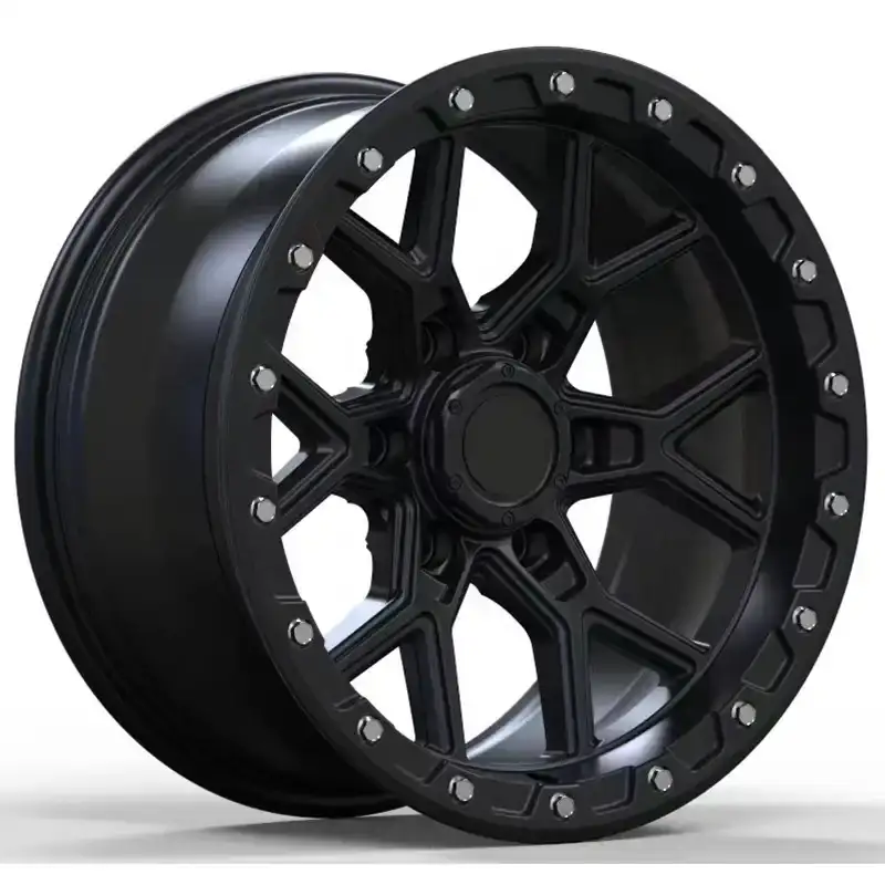 Style 1:Left view of forged aluminum alloy offroad wheels 17-20 inch for  Land Rover Defender jeep wrangler