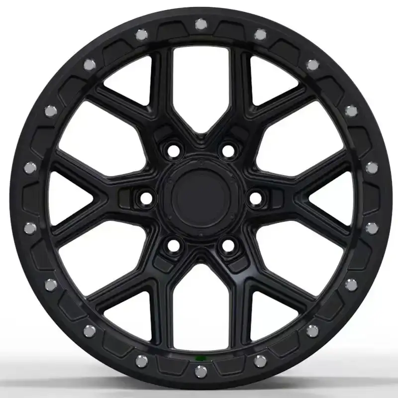 Style 1:Front view of forged aluminum alloy offroad wheels 17-20 inch for  Land Rover Defender jeep wrangler