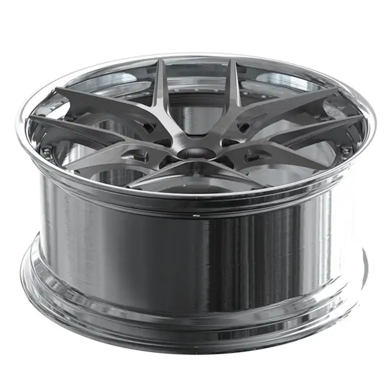 Top view of deep concave 22 inch forged aluminum wheels for Jeep Grand Cherokee