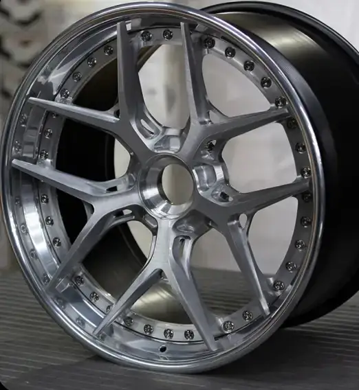 Real photo of deep concave 22 inch forged aluminum wheels for Jeep Grand Cherokee