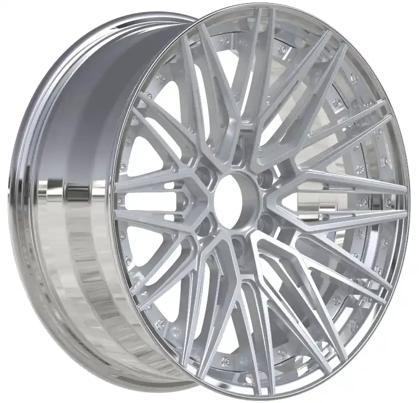 Left view of forged aluminum wheels offroad 4X4 SUV 21 inch rims  for Amarok 2024
