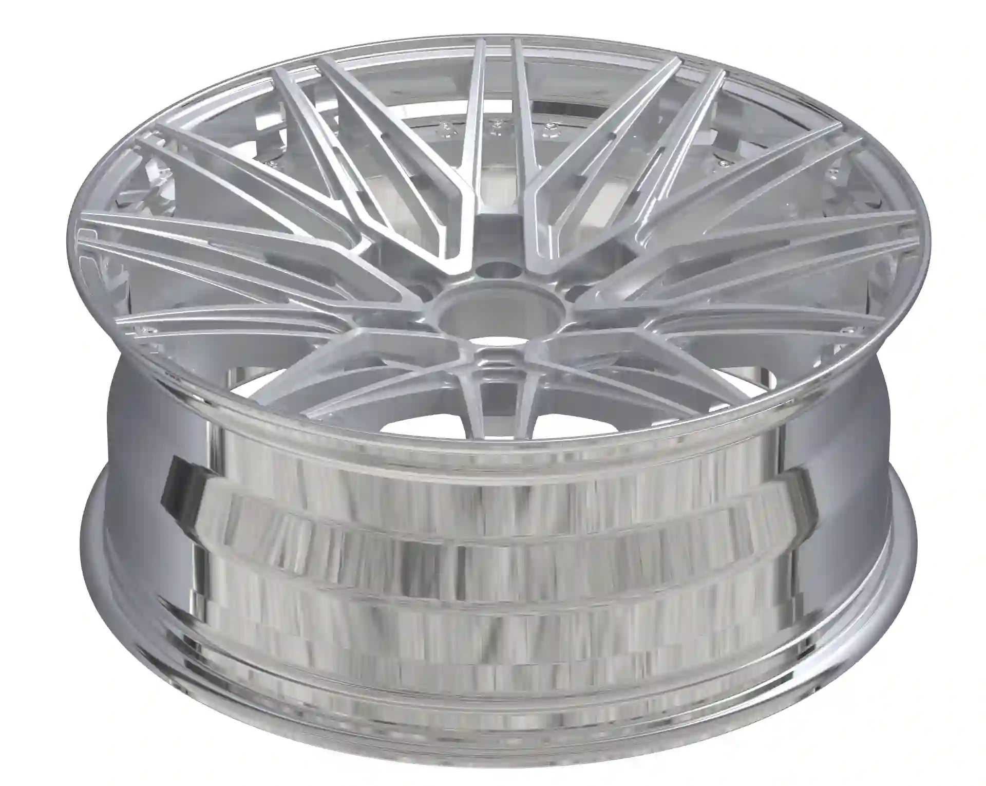 Top view of forged aluminum wheels offroad 4X4 SUV 21 inch rims  for Amarok 2024