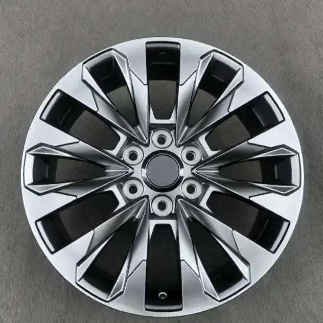 Front view of offroad aluminum alloy wheels 6x139.7mm for Toyota Land Cruiser LC300 Prado and 4Runner