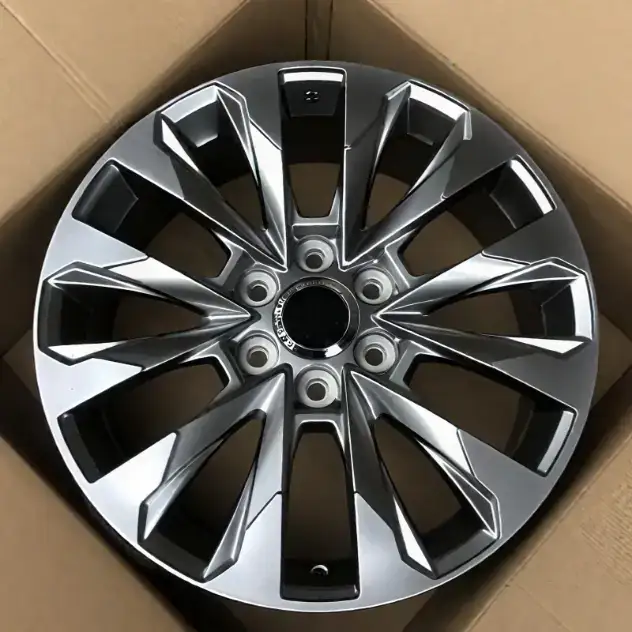 Packing diagram of offroad aluminum alloy wheels 6x139.7mm for Toyota Land Cruiser LC300 Prado and 4Runner