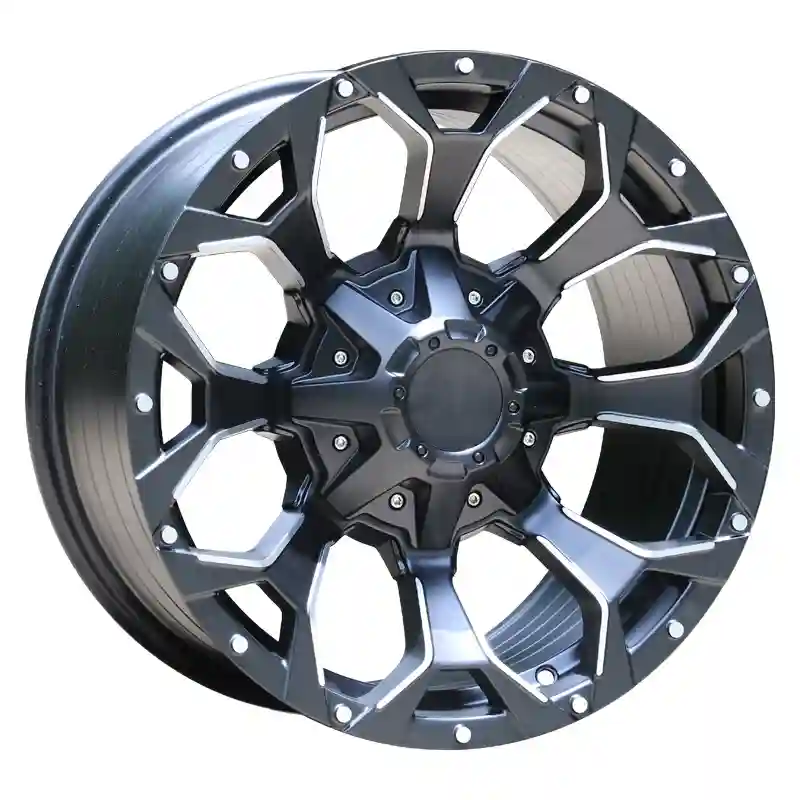 Left view of 16-20 Inch  Pcd 5x139.7 alloy wheels for 4x4 off-road vehicles