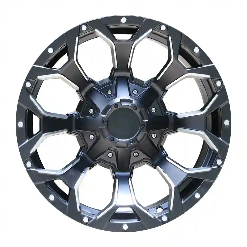 Front view of 16-20 Inch  Pcd 5x139.7 alloy wheels for 4x4 off-road vehicles