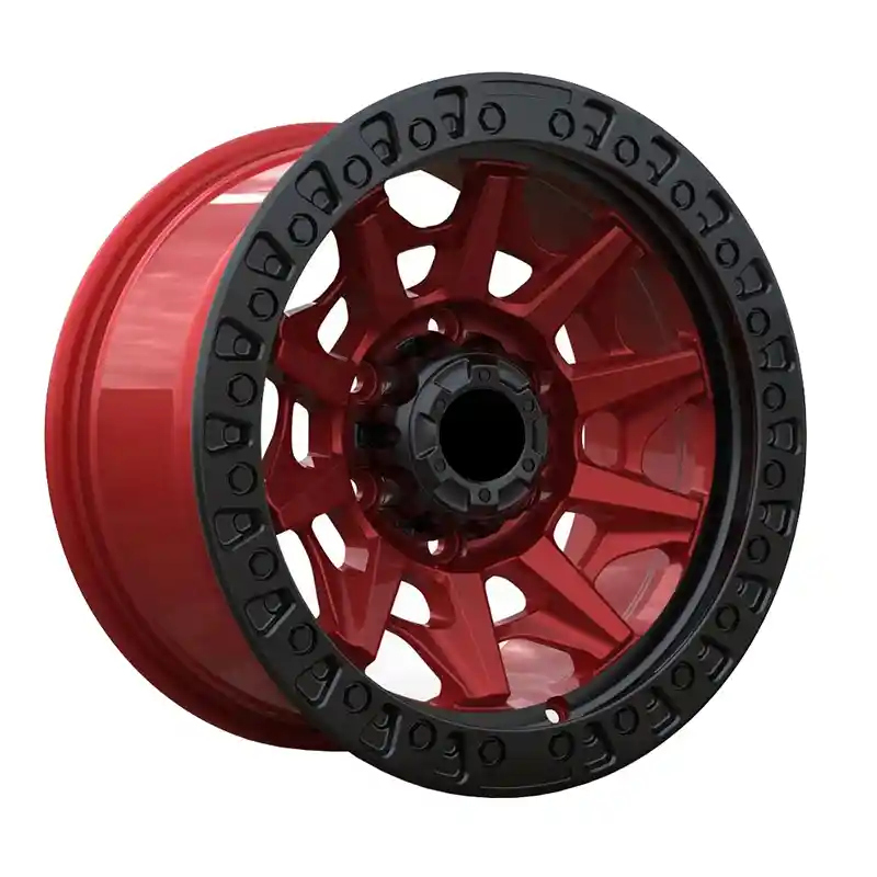 Left side view of custom  wheels 17-22 Inch forged aluminum alloy deep dish concave rims for off-Road