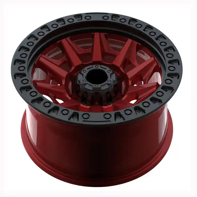 Top view of custom wheels 17-22 Inch forged aluminum alloy deep dish concave rims for off-Road