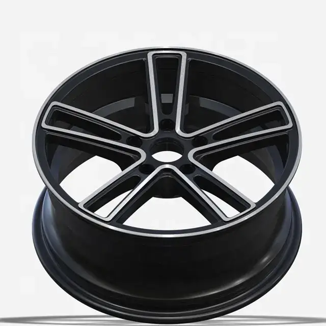 Top view of new design 17-19inch  concave wheels cast aluminum rim for offroad pickup