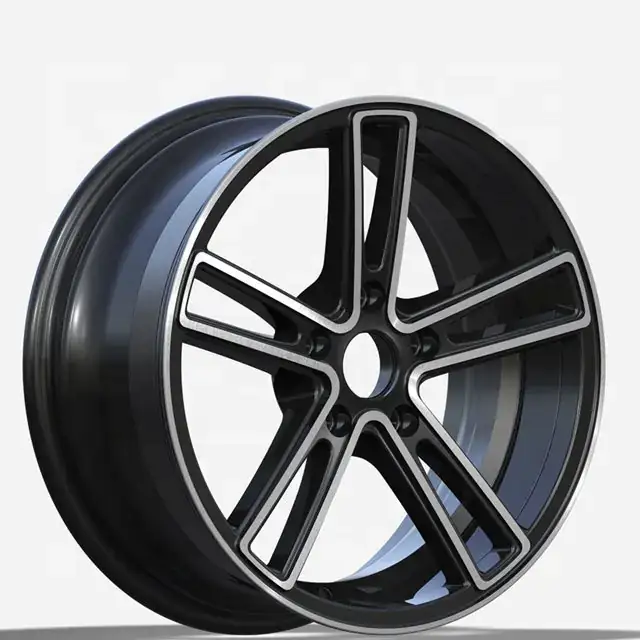Left view of new design 17-19inch  concave wheels cast aluminum rim for offroad pickup