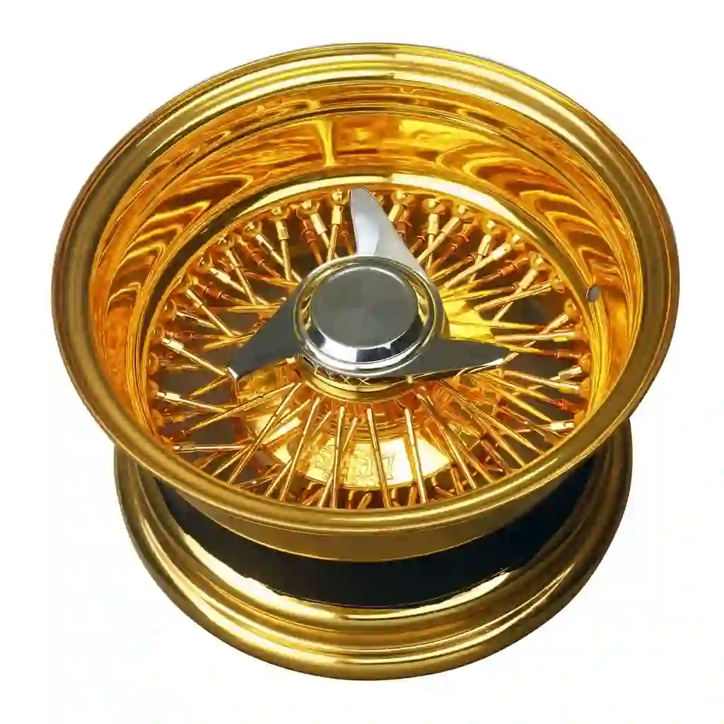 Top view:Forged spoke wire gold wheels 17-24 inch 5x120 PCD  aluminium alloy chrome rims for Mercedes Audi Lexus Ferrari