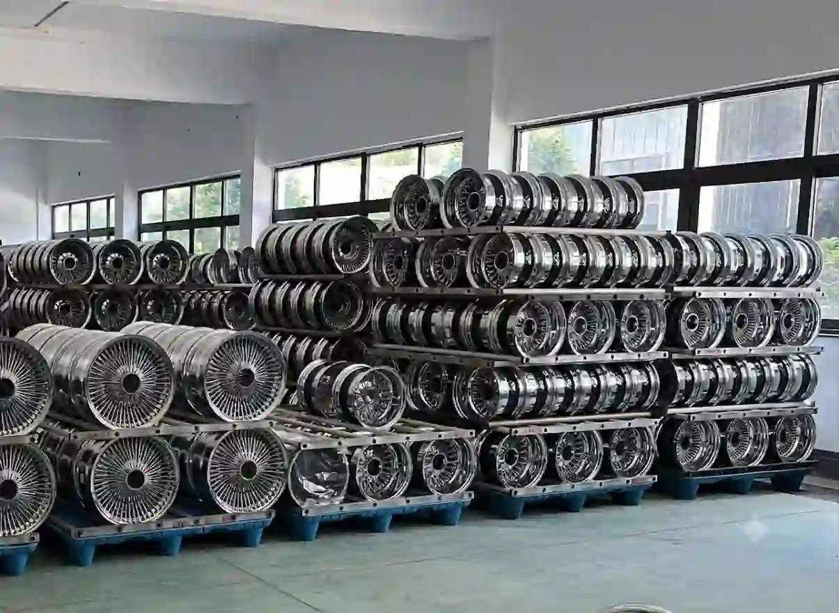 Real photos of the wheel hub warehouse